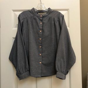 barrett blouse in rockaway XS